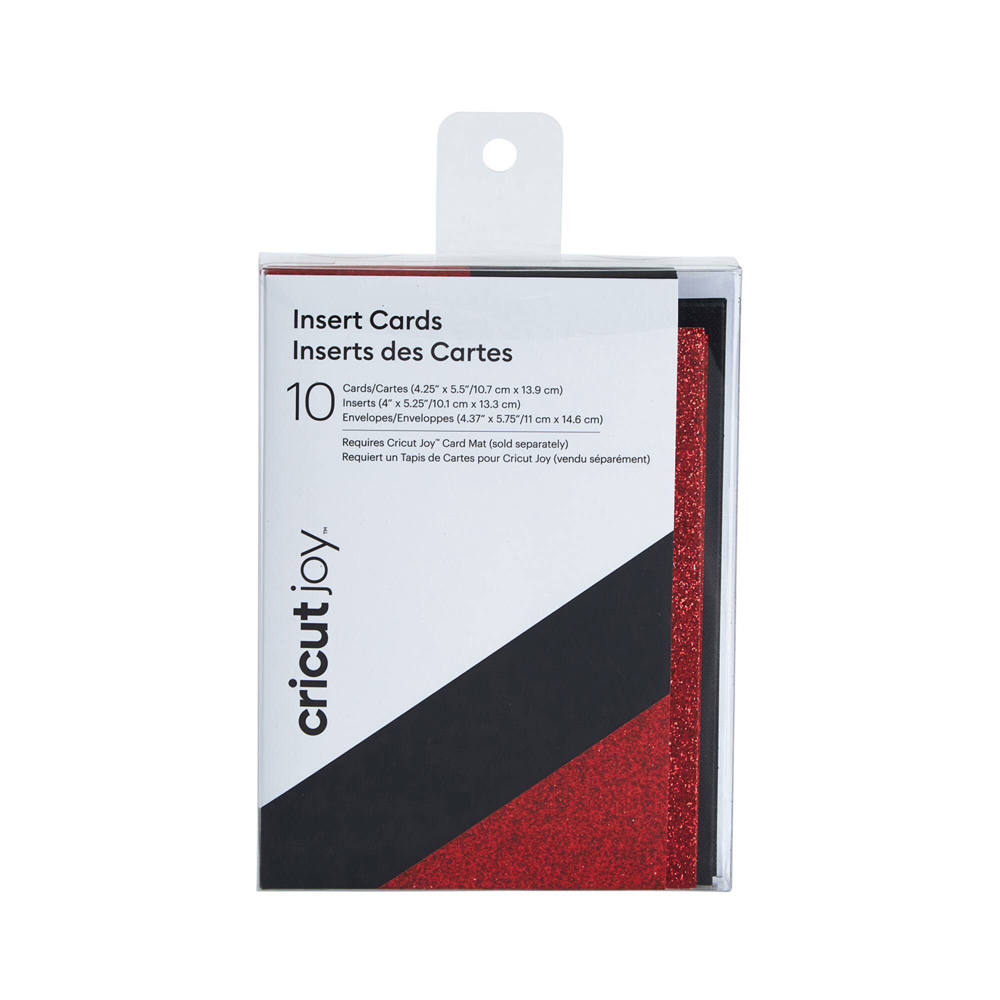 Cricut Joy™ Insert Cards Black & Red Glitter
